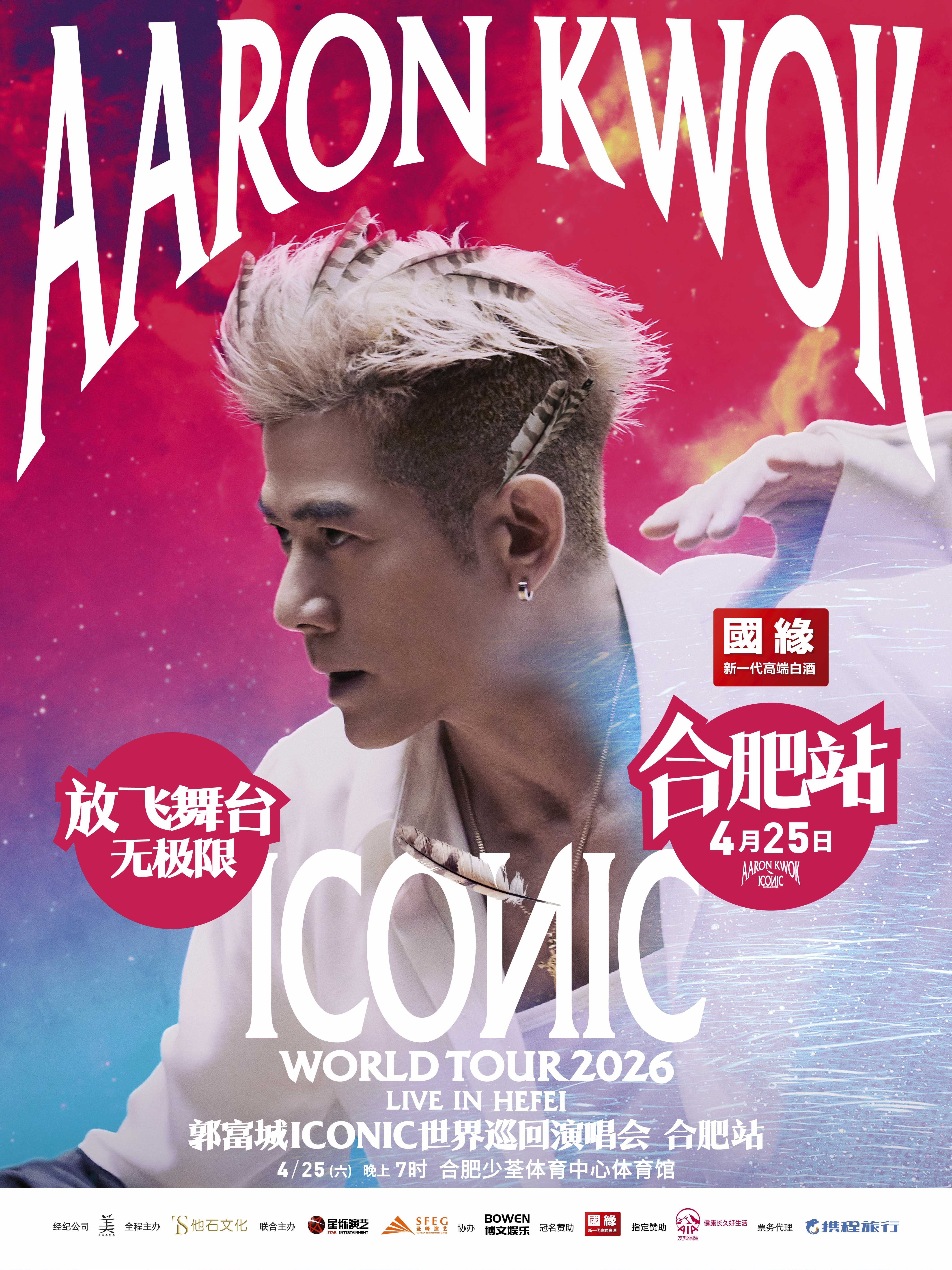 合肥 · 國緣-郭富城ICONIC世界巡迴演唱會2026-合肥站 | 少荃體育中心體育館