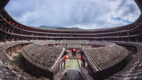 Private Day Tour from Xiamen to Hongkeng Tulou Cluster, Gaobei Tulou Cluster, Chengqi Tower, and Zhencheng Tower