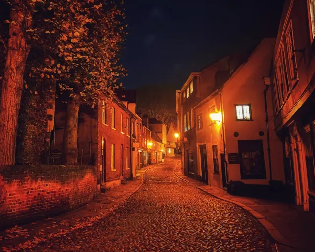 Norwich at night