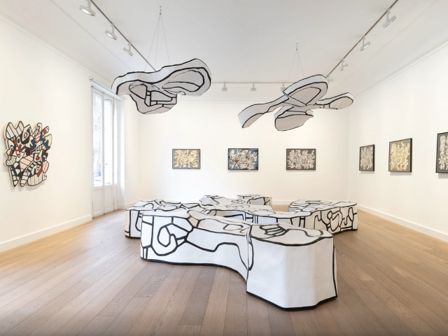讓·杜布菲《休閑長凳和風箏》雕塑作品展 | Galerie Lelong & Co.