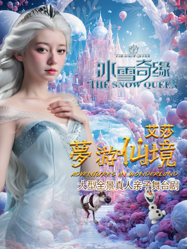 襄陽 · 大型全景真人親子舞台劇《冰雪奇緣·艾莎夢遊仙境》 | 襄陽劇院