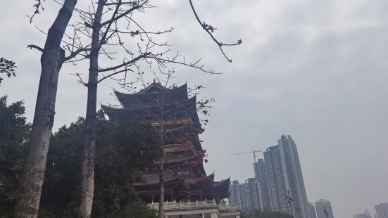 暢遊閣是位於南寧邕江大橋北岸的一座仿古建築，從遠處就可以看到