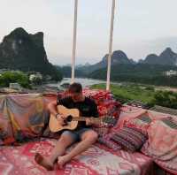 Rooftop bar in Yangshuo Old Town