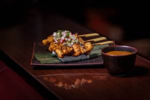 Grilled chicken satay
