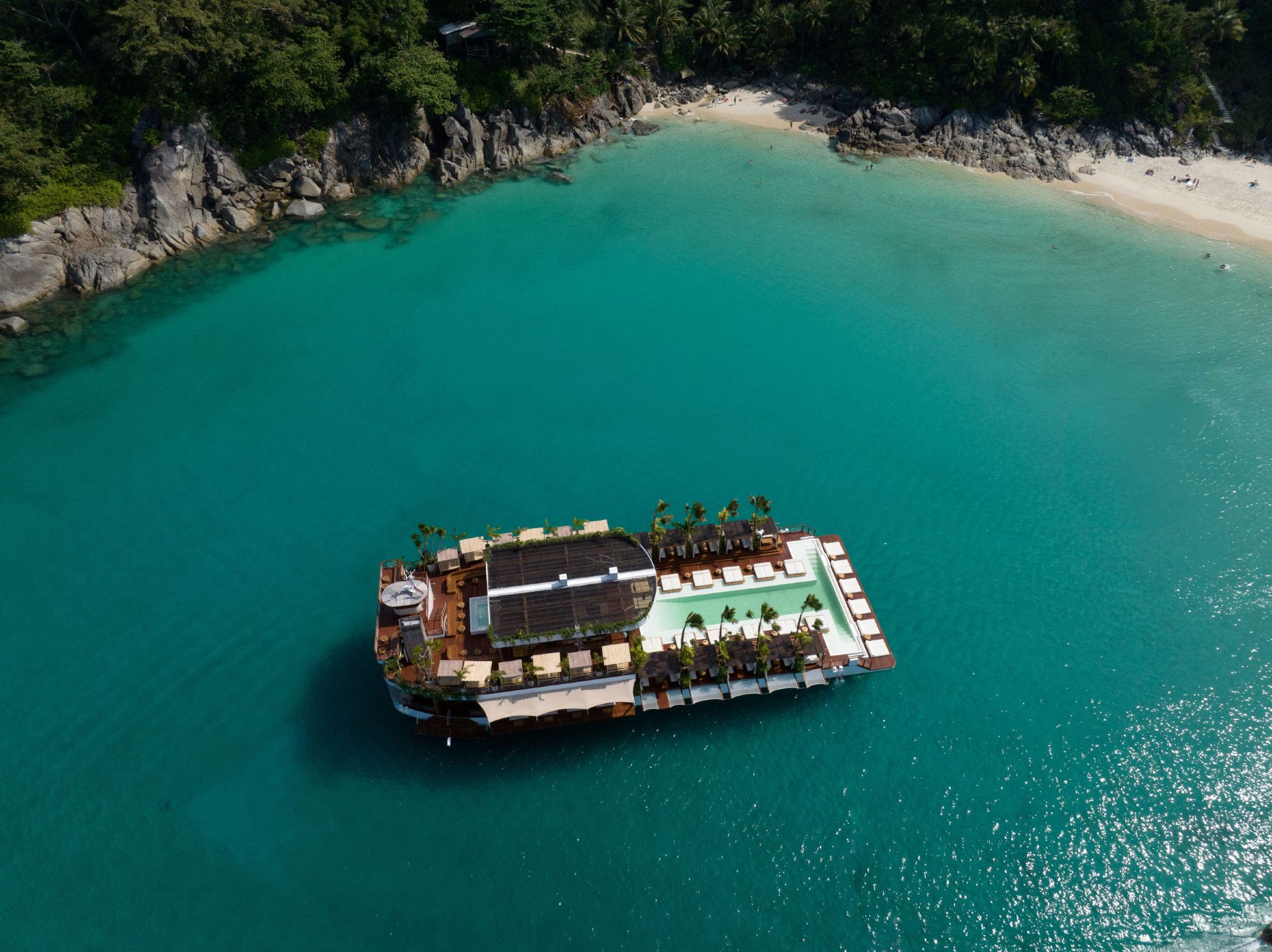 YONA Floating Beach Club Phuket Thailand - Sea Pool & Cruise Experience