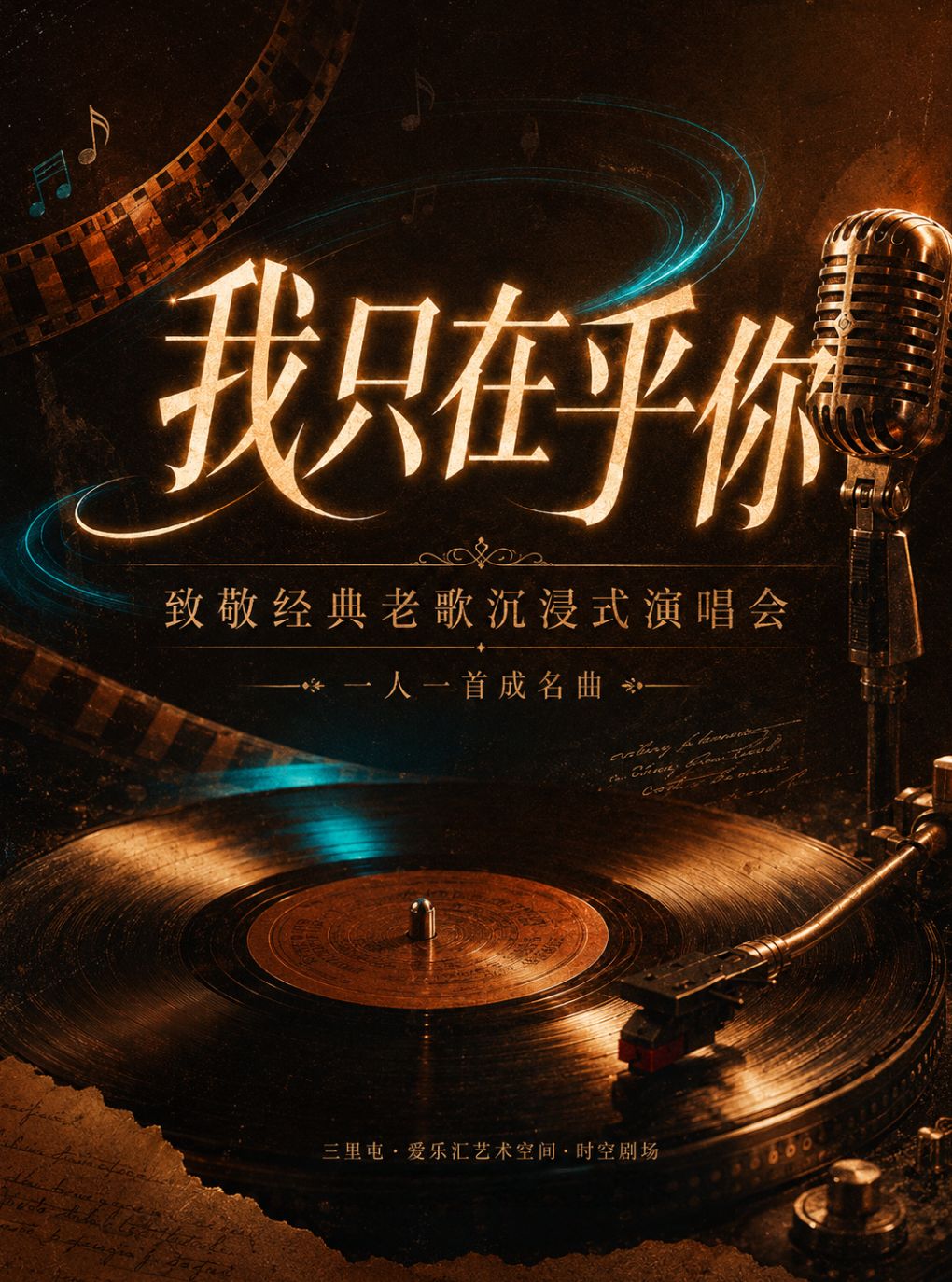 北京 · 《我只在乎你》一人一首成名曲·致敬經典老歌沉浸式演唱會 | 愛樂滙藝術空間時空劇場（三里屯SOHO6號商場店）