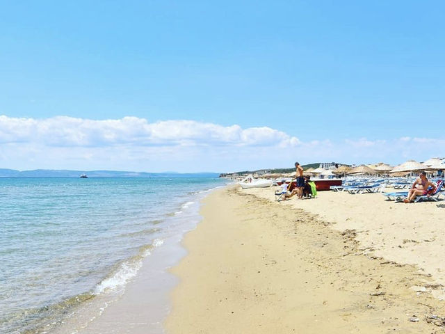 Nice beach on the Aegean Sea