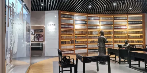 湖北潛江曹禺公園-曹禺紀念館