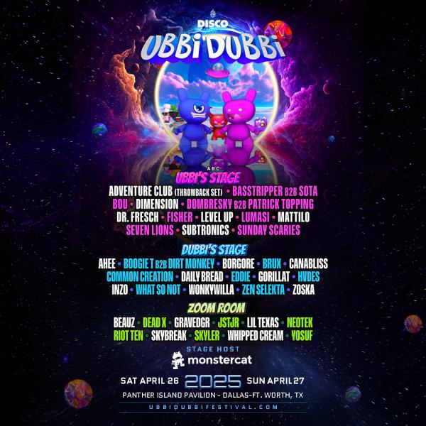 美國沃思堡 · Ubbi Dubbi 2025 音樂節 | Panther Island Pavilion