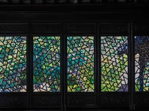Suzhou Garden Flower Viewing Window