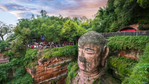 Leshan Giant Buddha attraction in Leshan