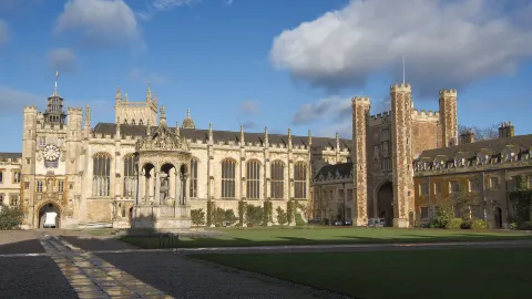 Trinity College attraction in Cambridge
