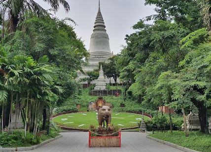 Wat Phnom has a really long hi