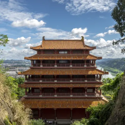 Номер с видом на горы Отели в г. Ланьчжон