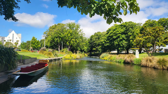 Punting On The Avon (Antigua Boat Sheds)