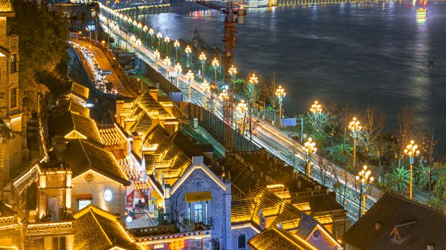 【重慶兩江遊船票】夜景遊船票<電子票>無需取票 刷身份證登船 洪崖洞/朝天門碼頭登船 金碧多船型可選