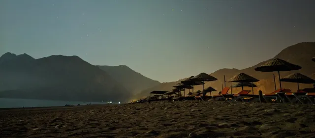 Cirali Beach at night