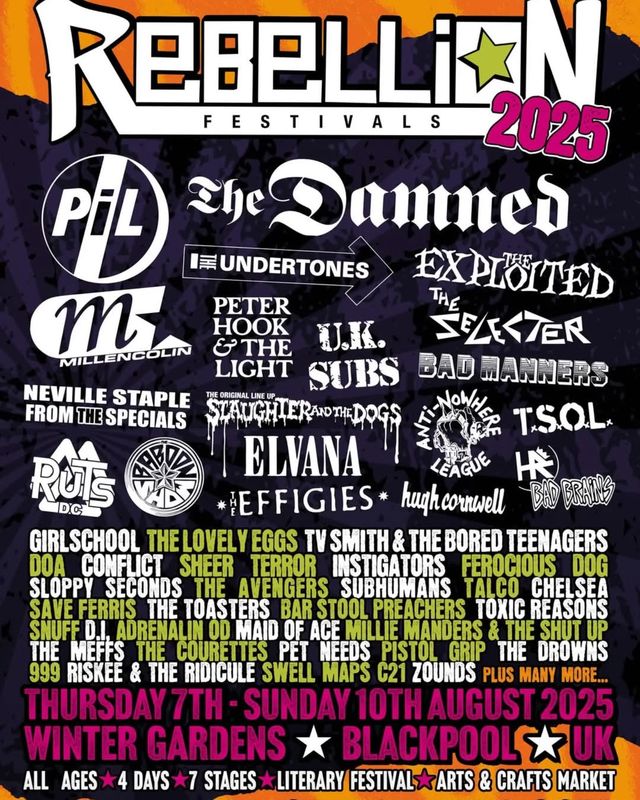 Rebellion Festival 2025 | Winter Gardens Blackpool