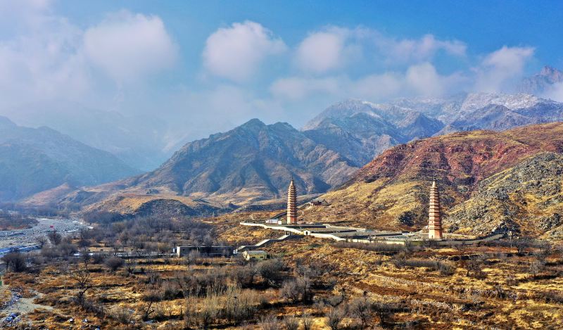 Double Pagodas at Baisikou