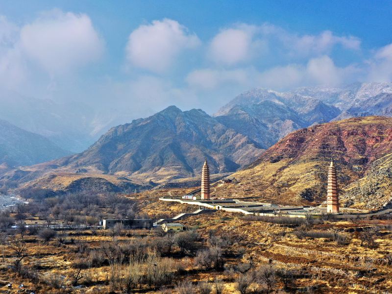 Double Pagodas at Baisikou