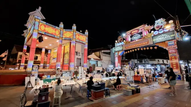 馬六甲景點, 雞場街夜市