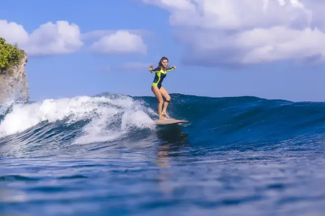 Surfing in Bali