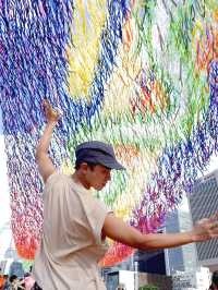 中環海濱裝置藝術 絲帶藝術打卡景點