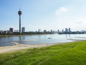 Rhine embankment promenade