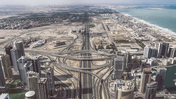 Penerbangan Helikopter Pelancongan di Dubai - Pengalaman Udara di Dubai|Pandangan udara penuh Pulau Palma Burj Khalifa