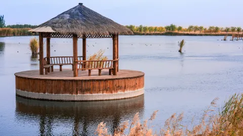 Zhangye National Wetland Park attraction in Gansu