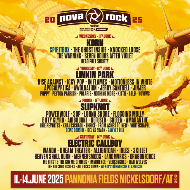 奧地利Gemeinde Nickelsdorf · Nova Rock音樂節2025 | Gemeinde Nickelsdorf