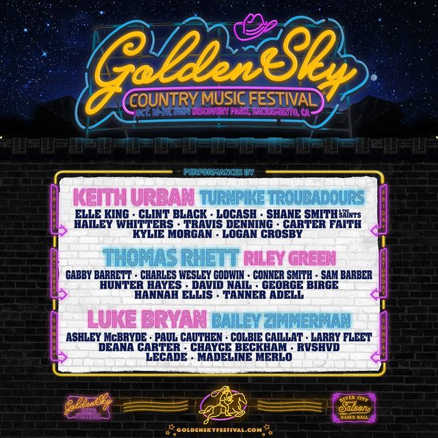 美國薩克拉門託縣 · 2024 GoldenSky 音樂節 | 薩克拉門託