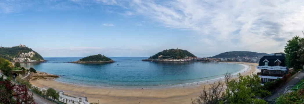 Plage de la Concha sur la côte basque