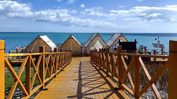 Qinghai Lake Dong Ge Er Observation Deck