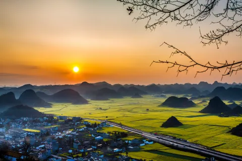 Sunrises in Luoping