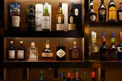 Blue whisky&cocktail