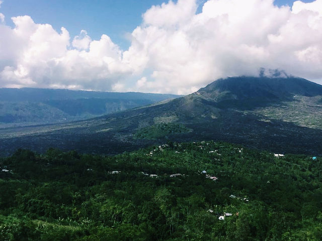 Hiking to an Indonesian mountain