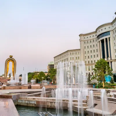 Hotels near Flagpole with the Flag of Tajikistan