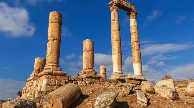 約旦安曼+安曼城堡+彩虹街+傑拉什羅馬古城遺址一日遊