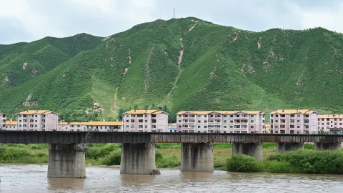 Tumen National Gate Scenic Area attraction in Yanbian