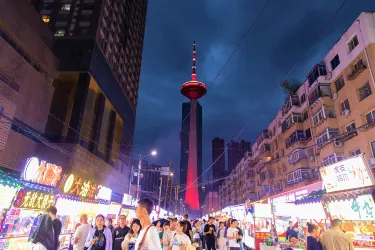 Color TV Tower Night Market