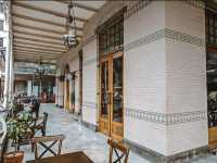 Coffee shop in a vintage building