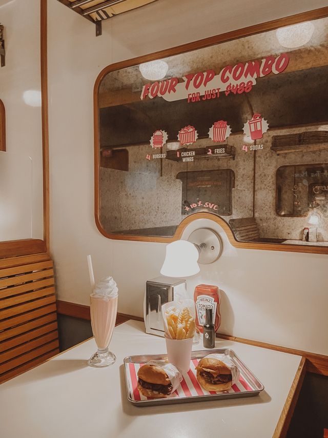 香港 中環美食 美式復古快餐店 超好拍