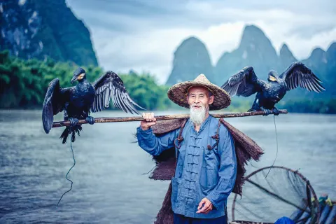 Bamboo Rafting on the Li River in Xingping