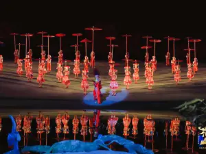 Large Live-Action Myth Performance Of Zhuang Minority Huashan