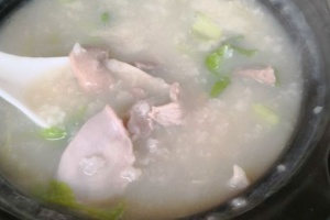 鮮蝦豬雜粥