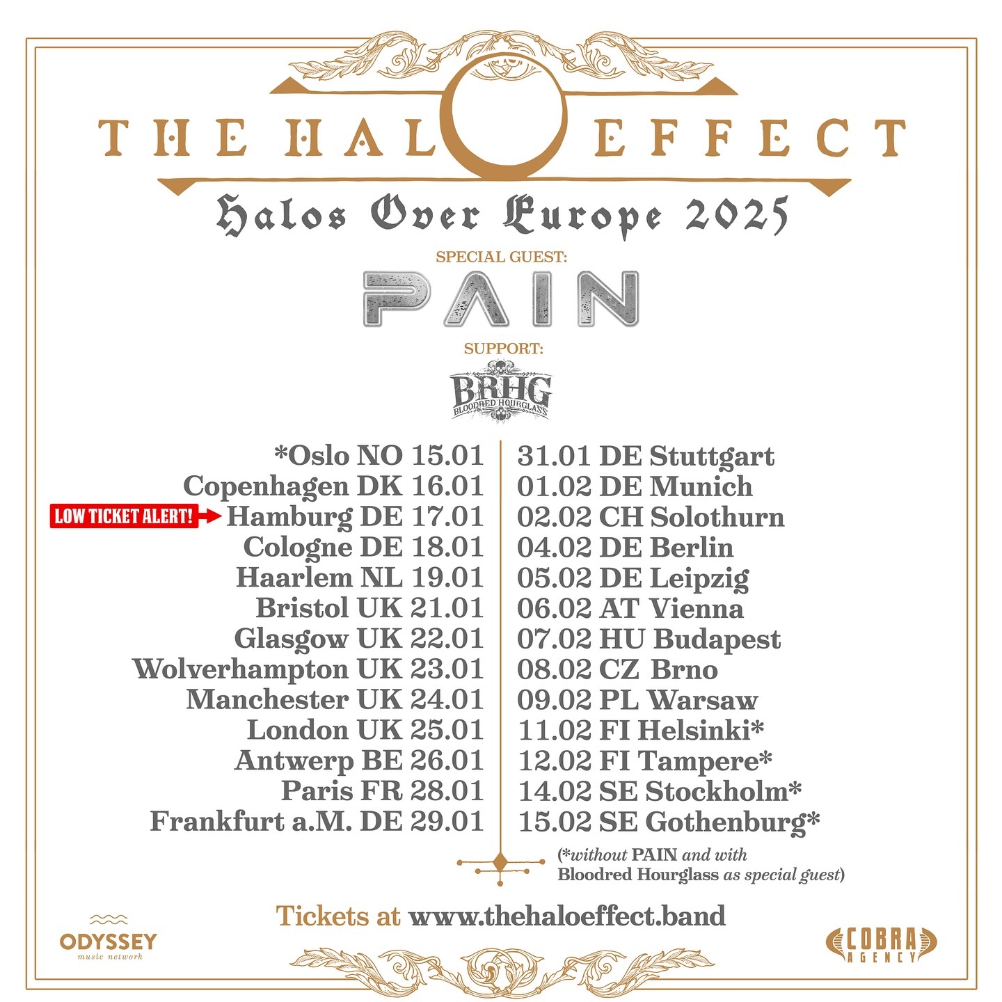 The Halo Effect - Halos Over Europe Tour 2025 | Essigfabrik