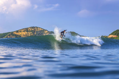 Surfing in Lombok