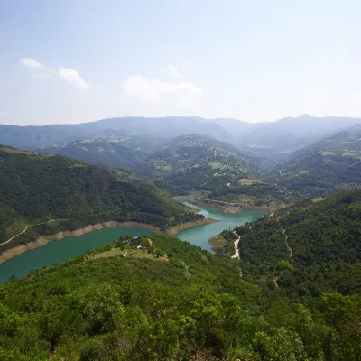 Номер с видом на горы Отели в г. Цинчжен
