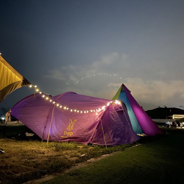Camping by the sea
